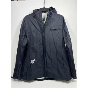 Paradox Rain Jacket Women’s XL Black/gray Hooded Zip Proof Outdoor Hiking